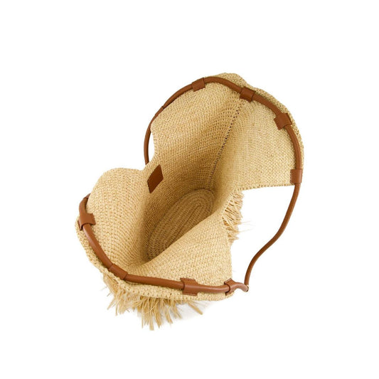 Zimmermann Goldentime medium raffia tote bag 4469XS25A2NAT-AI25