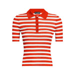 Dolce & Gabbana Striped Polo Top