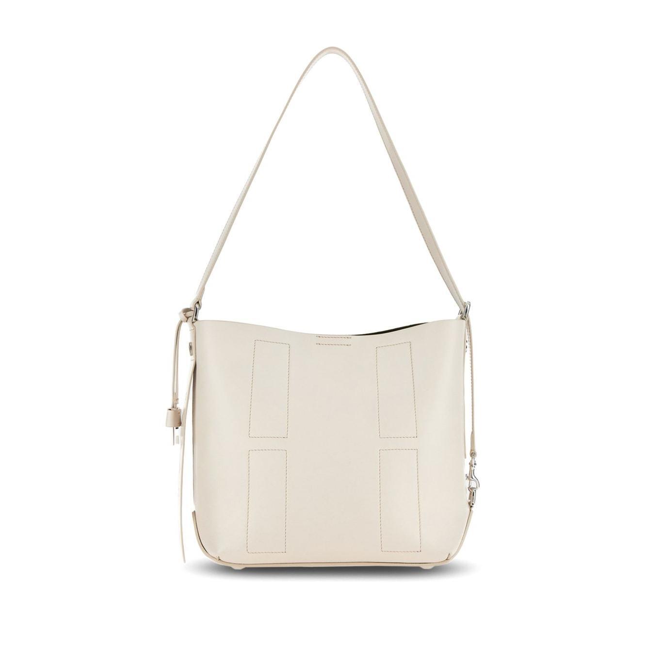 Front view with bag zipped and handles upright.