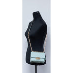 Michael Kors Cece Small Sea Green Signature PVC Convertible Flap Crossbody Bag 34162