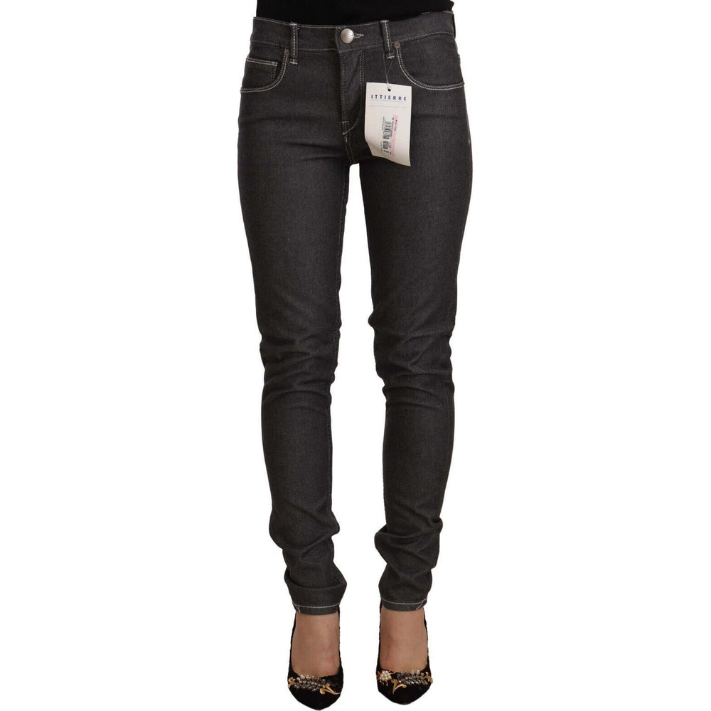 Acht Black Low Waist Skinny Denim Slim Fit Jeans PAN71196 - 26