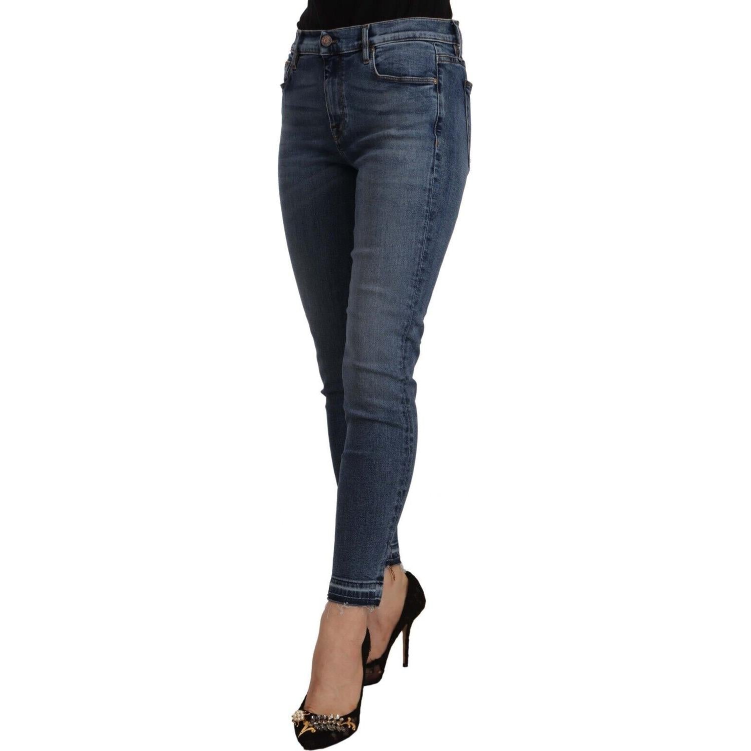 بنطلون جينز دون ذا فولر شيك بقصّة Slim Fit باللون الأزرق