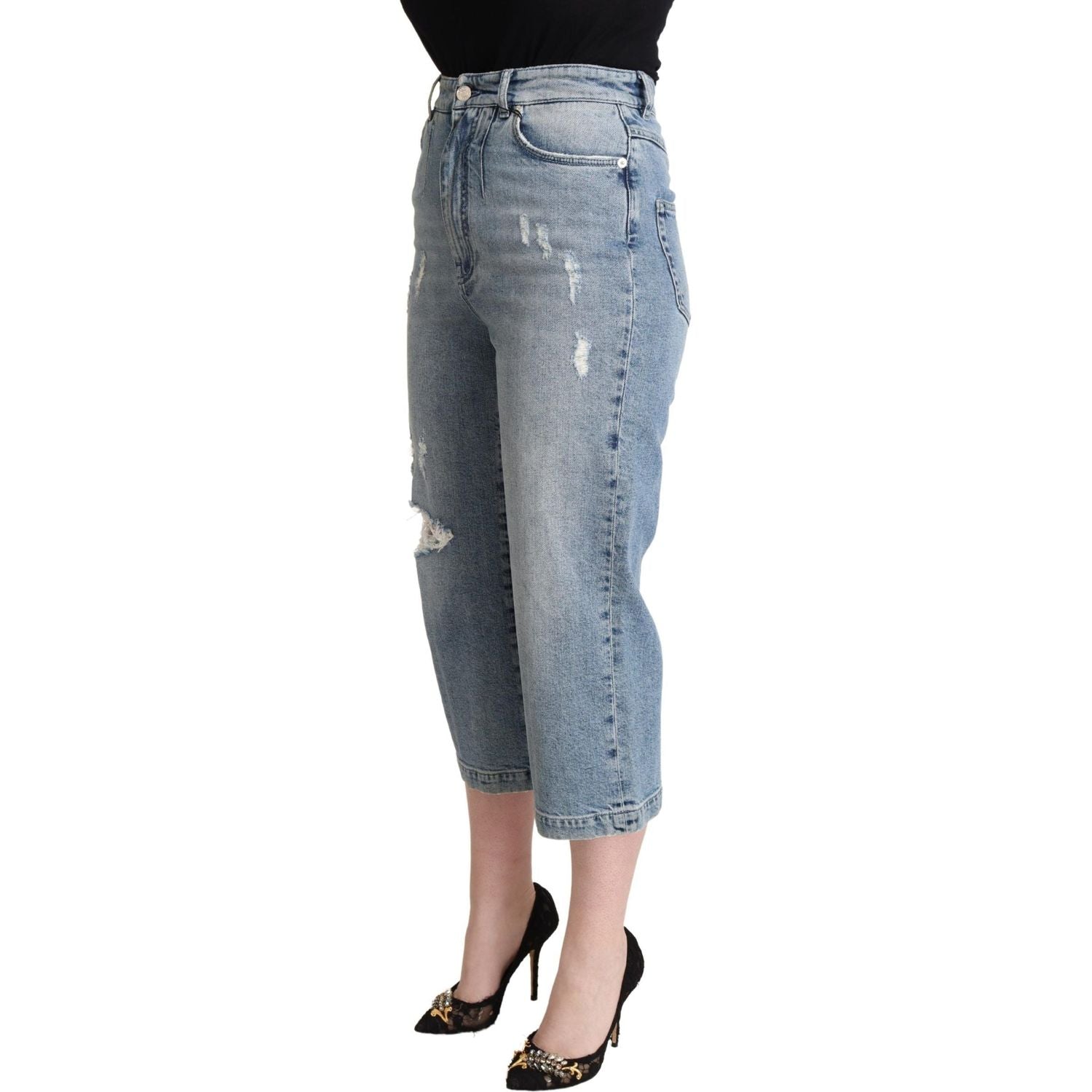بنطلون جينز قصير من Dolce &amp; Gabbana Chic Capri