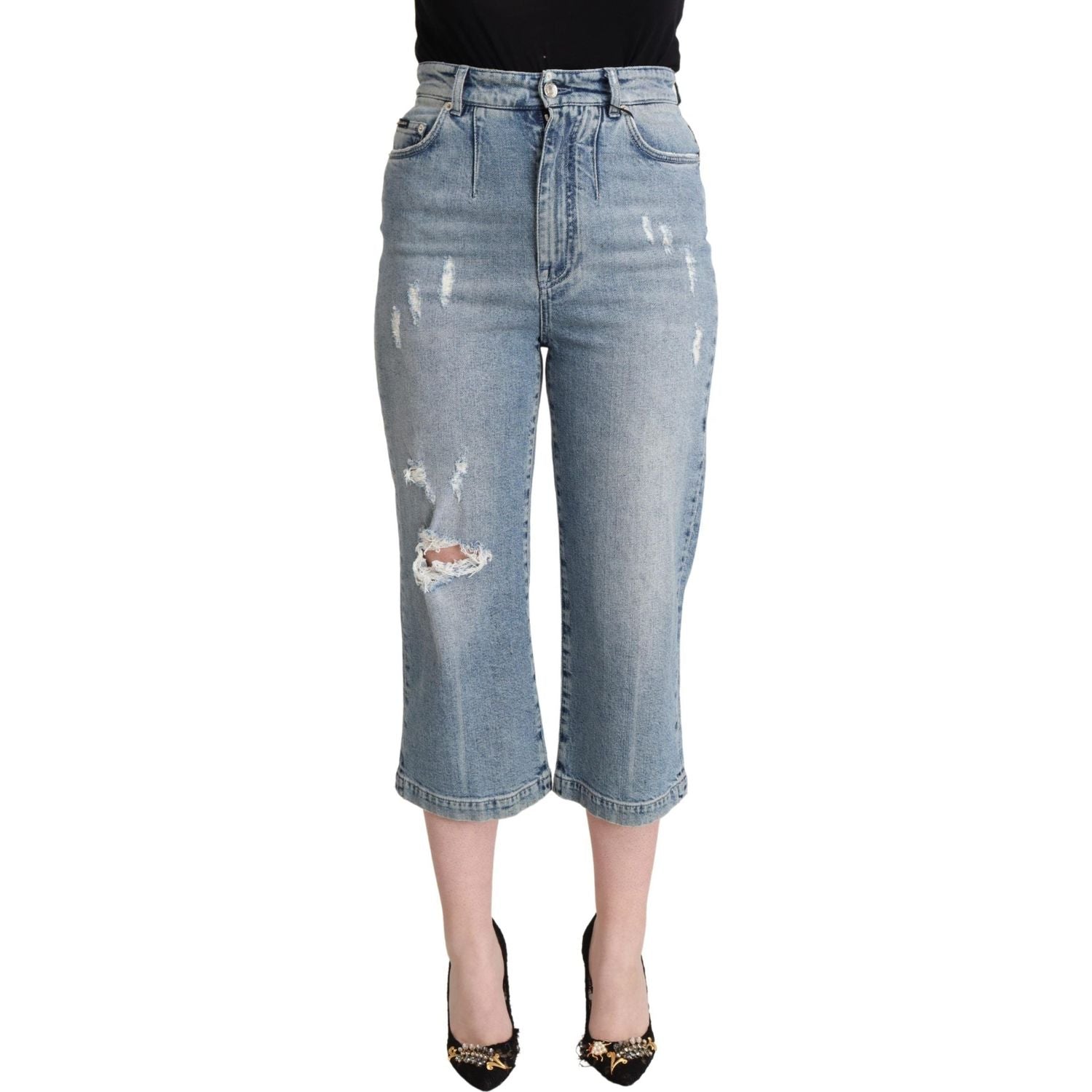 بنطلون جينز قصير من Dolce &amp; Gabbana Chic Capri
