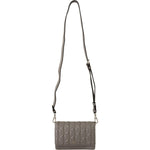 Karl Lagerfeld Elegant Grey Leather Crossbody Bag 8720092391252