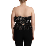 Aniye By Elegant Strapless Sequined Top Aniye By Tan