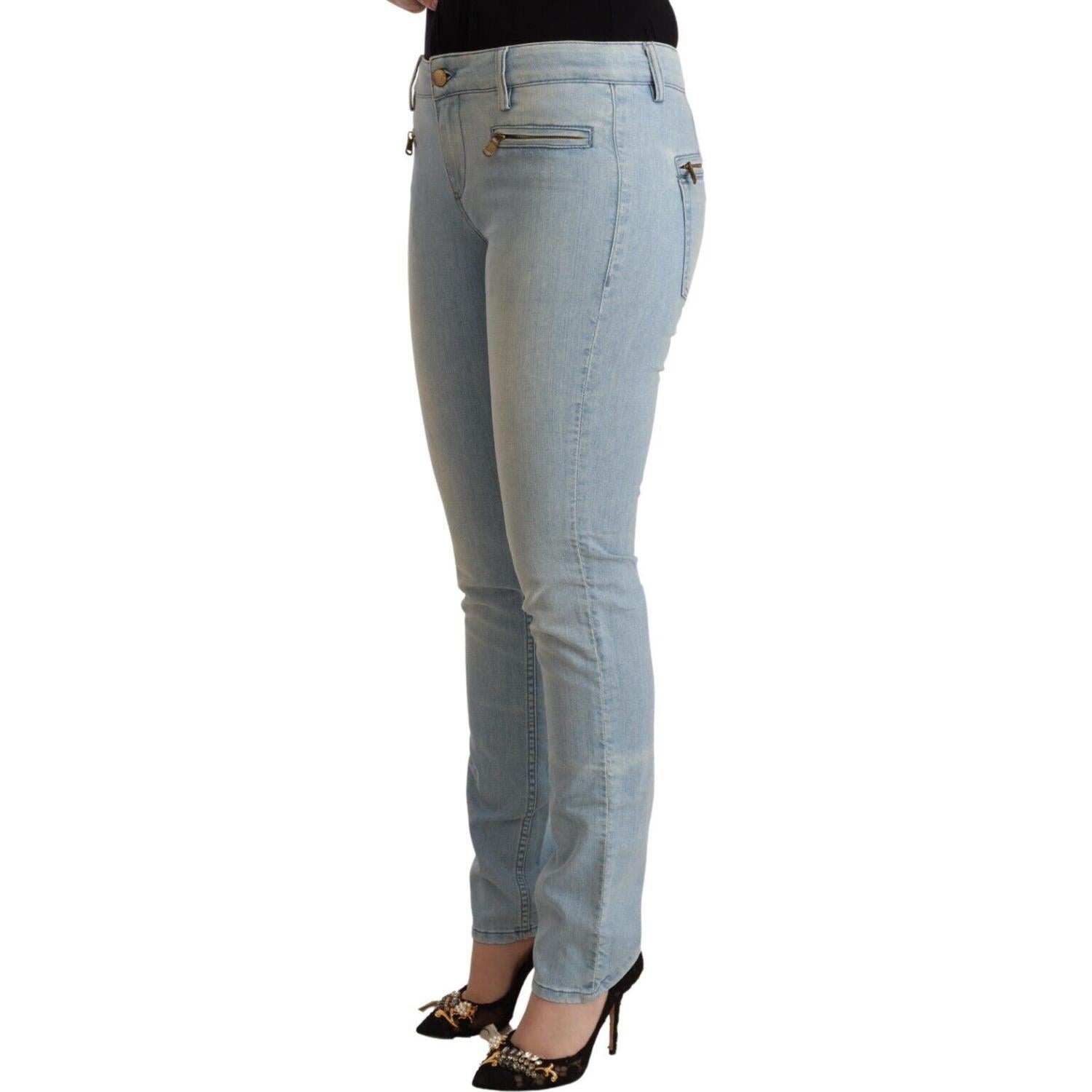 بنطلون جينز MILA SCHÖN الأنيق المصنوع من مزيج القطن بقصّة Slim Fit