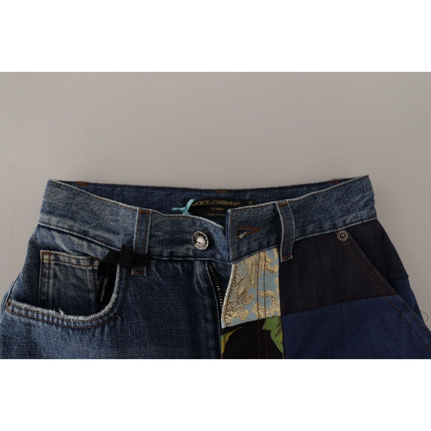 بنطلون جينز مريح من Dolce &amp; Gabbana بنقشة الجاكار