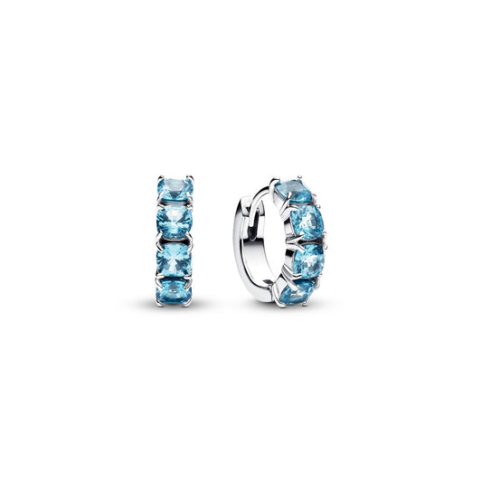 PANDORA JEWELRY Mod. SPARKLING DOUBLE HOOP EARRINGS