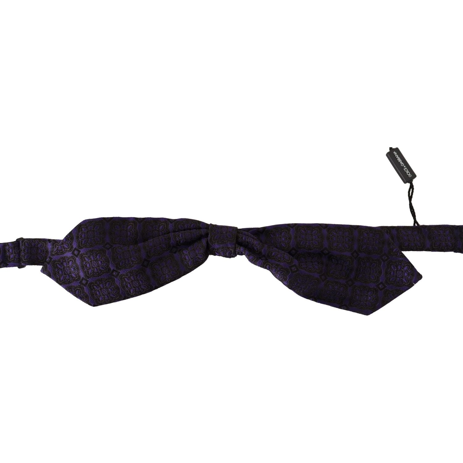 ربطة عنق هندسية أنيقة من الحرير باللون الأزرق من دولتشي آند غابانا