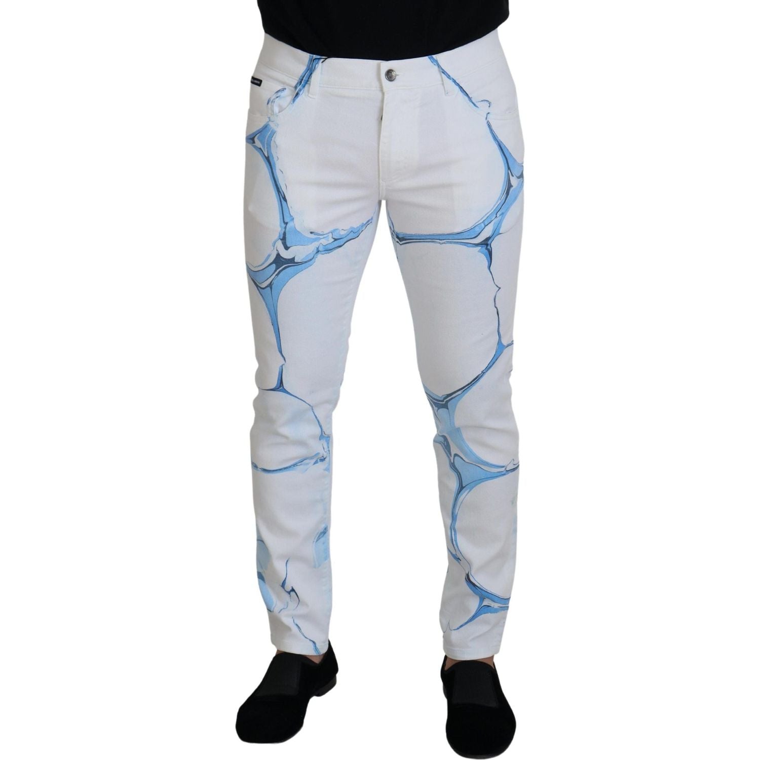 بنطلون جينز كاجوال أنيق بقصّة Slim Fit من Dolce &amp; Gabbana