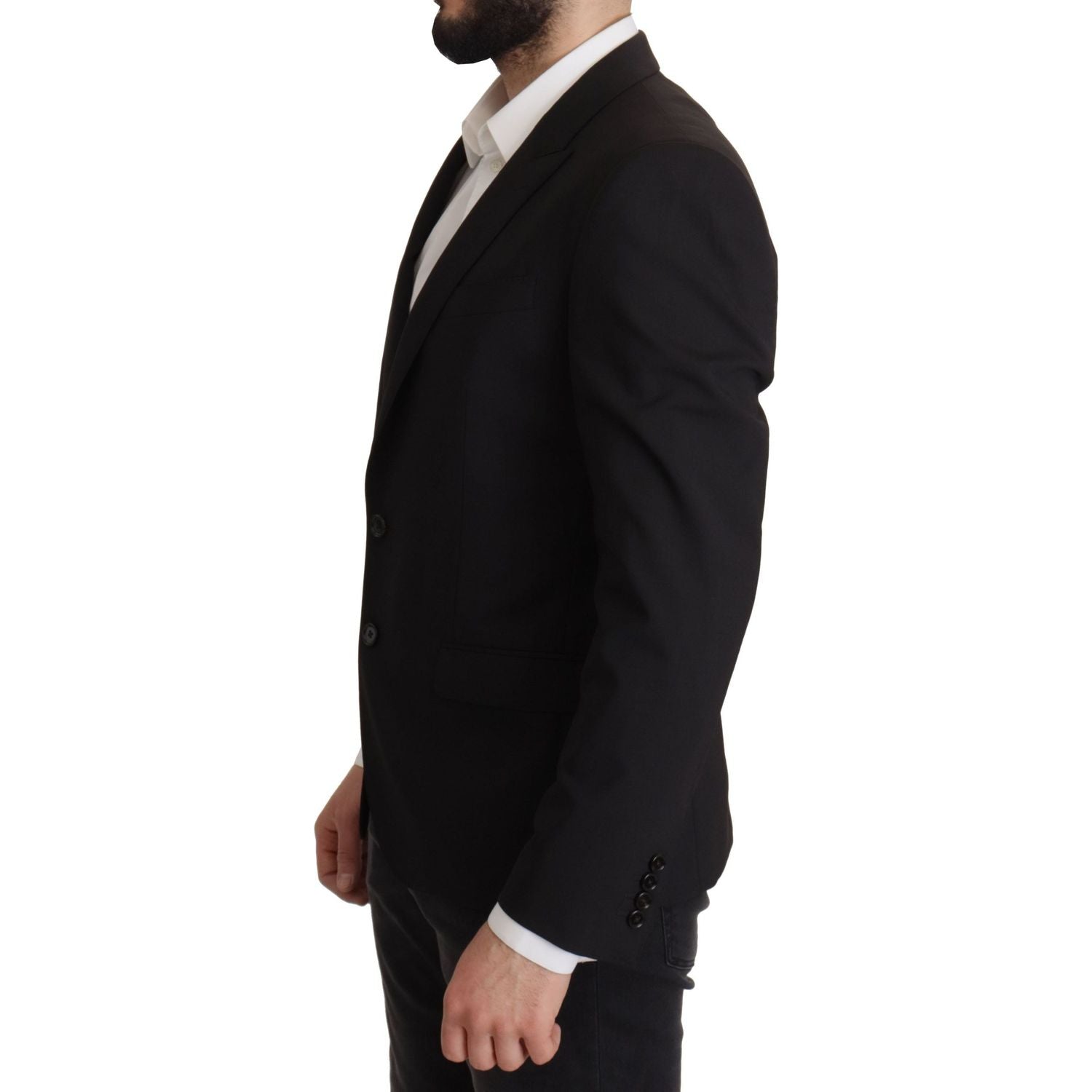 سترة بليزر أنيقة بقصّة Slim Fit باللون الأسود من Dolce &amp; Gabbana