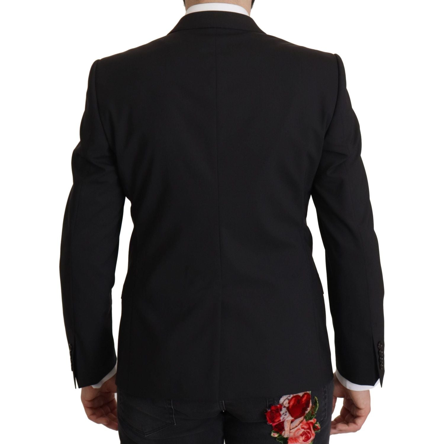 سترة بليزر أنيقة بقصّة Slim Fit باللون الأسود من Dolce &amp; Gabbana
