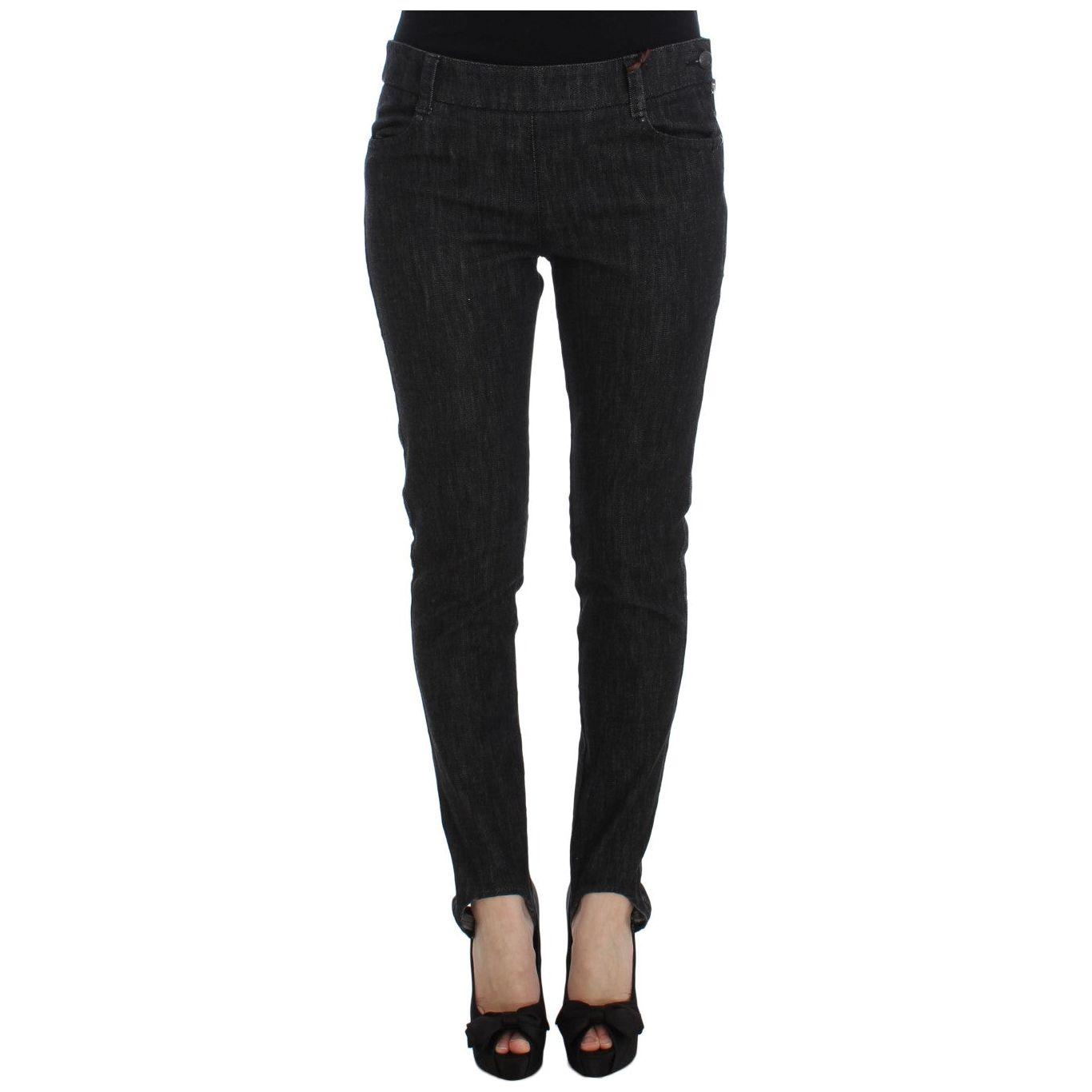 إيرمانو شيرفينو بنطلون جينز أزرق أنيق بقصة ضيقة