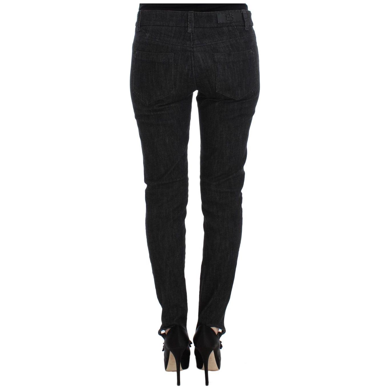 إيرمانو شيرفينو بنطلون جينز أزرق أنيق بقصة ضيقة