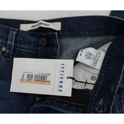 Ermanno Scervino Blue Wash Cotton Blend Slim Fit Jeans