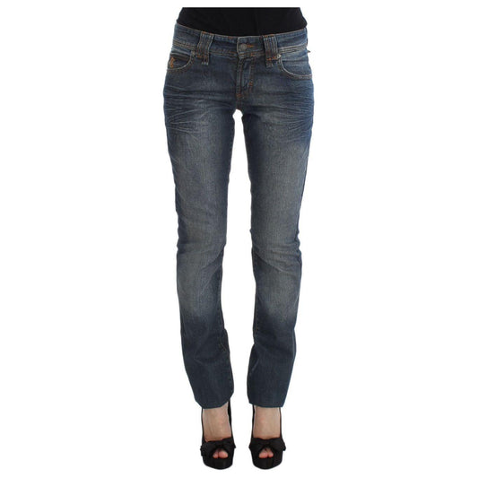 John Galliano Chic Slim Fit Blue Jeans John Galliano Dark Slate Gray