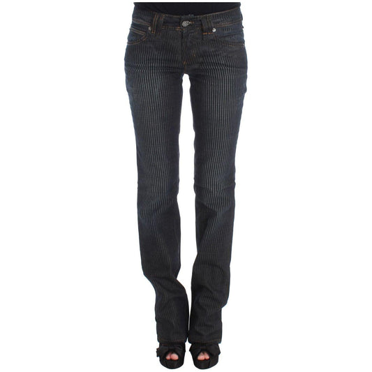 John Galliano Chic Slim Fit Bootcut Designer Jeans John Galliano Dark Slate Gray