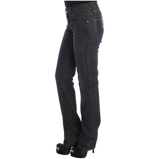 John Galliano Chic Slim Fit Bootcut Designer Jeans John Galliano Dark Slate Gray