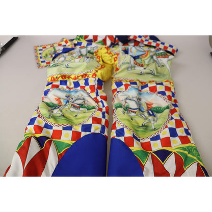 Dolce & Gabbana Multicolor Printed Snow Trouser Pants