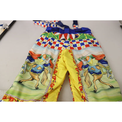 Dolce & Gabbana Multicolor Printed Snow Trouser Pants