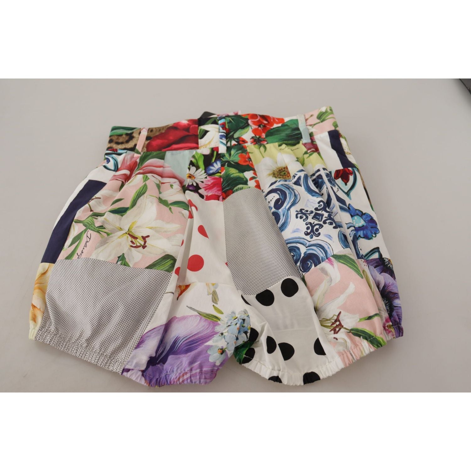 شورت مصمم بخصر مرتفع من Dolce &amp; Gabbana Patchwork