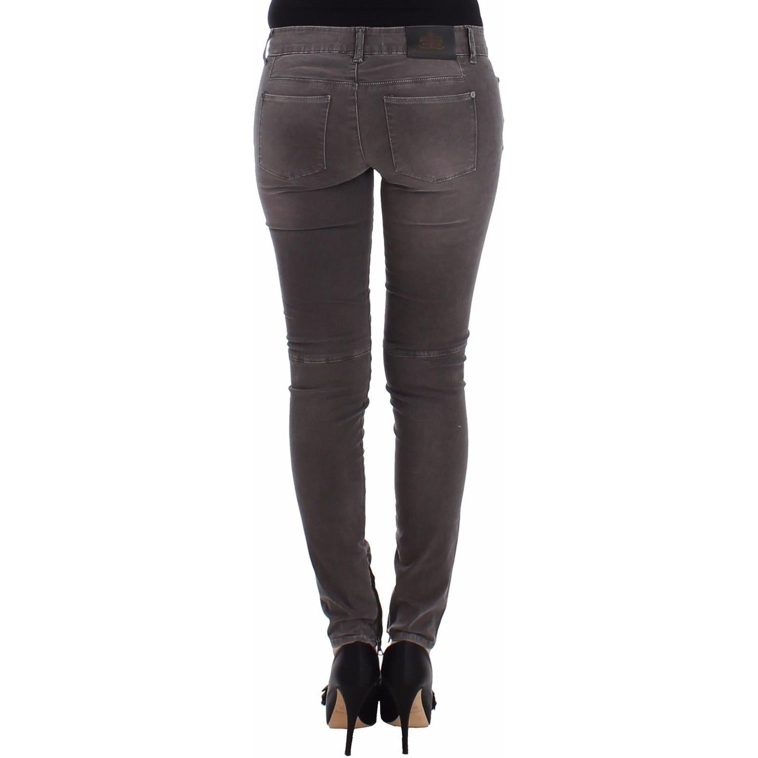 بنطلون جينز Ermanno Scervino Chic Grey Slim Leg - الأناقة والراحة