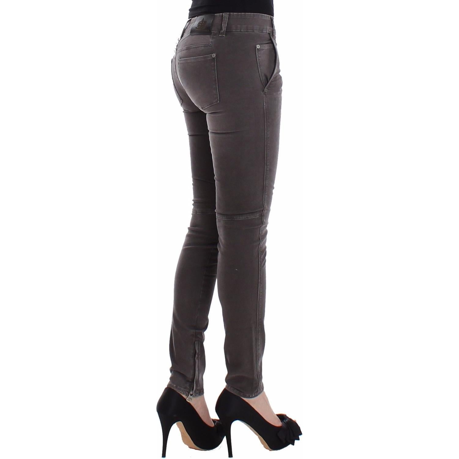 بنطلون جينز Ermanno Scervino Chic Grey Slim Leg - الأناقة والراحة