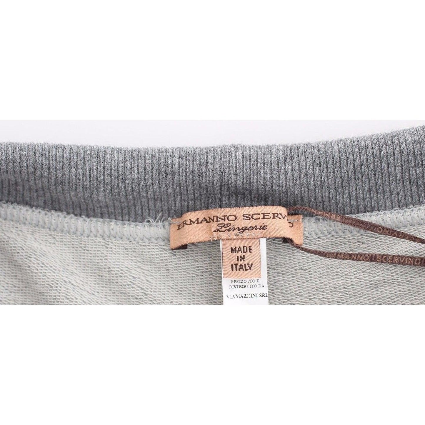 Ermanno Scervino Lingerie Gray Mini Shorts Sleepwear Hotpants