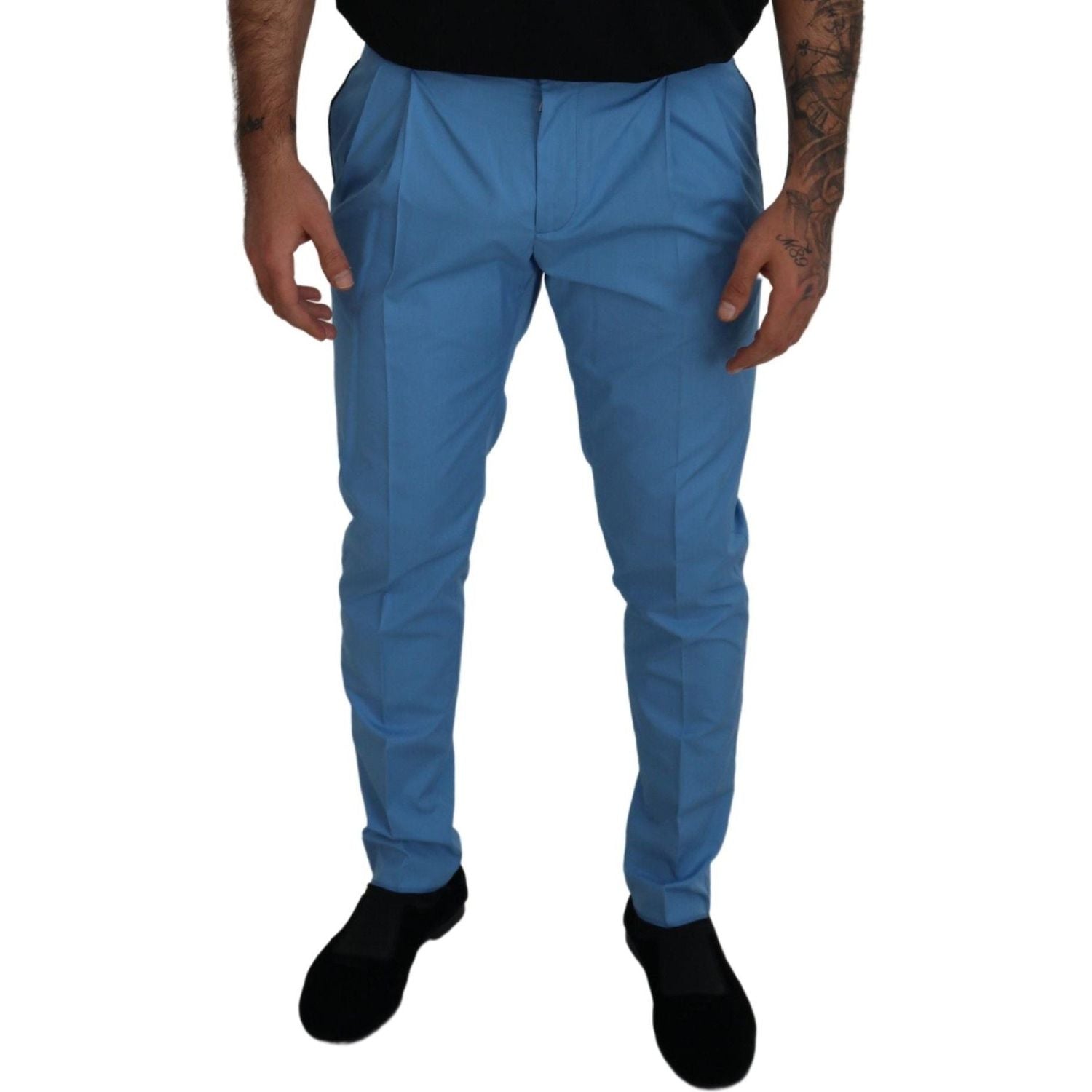 بنطلون شينو أنيق بقصّة Slim Fit من Dolce &amp; Gabbana - استمتع بالفخامة الإيطالية