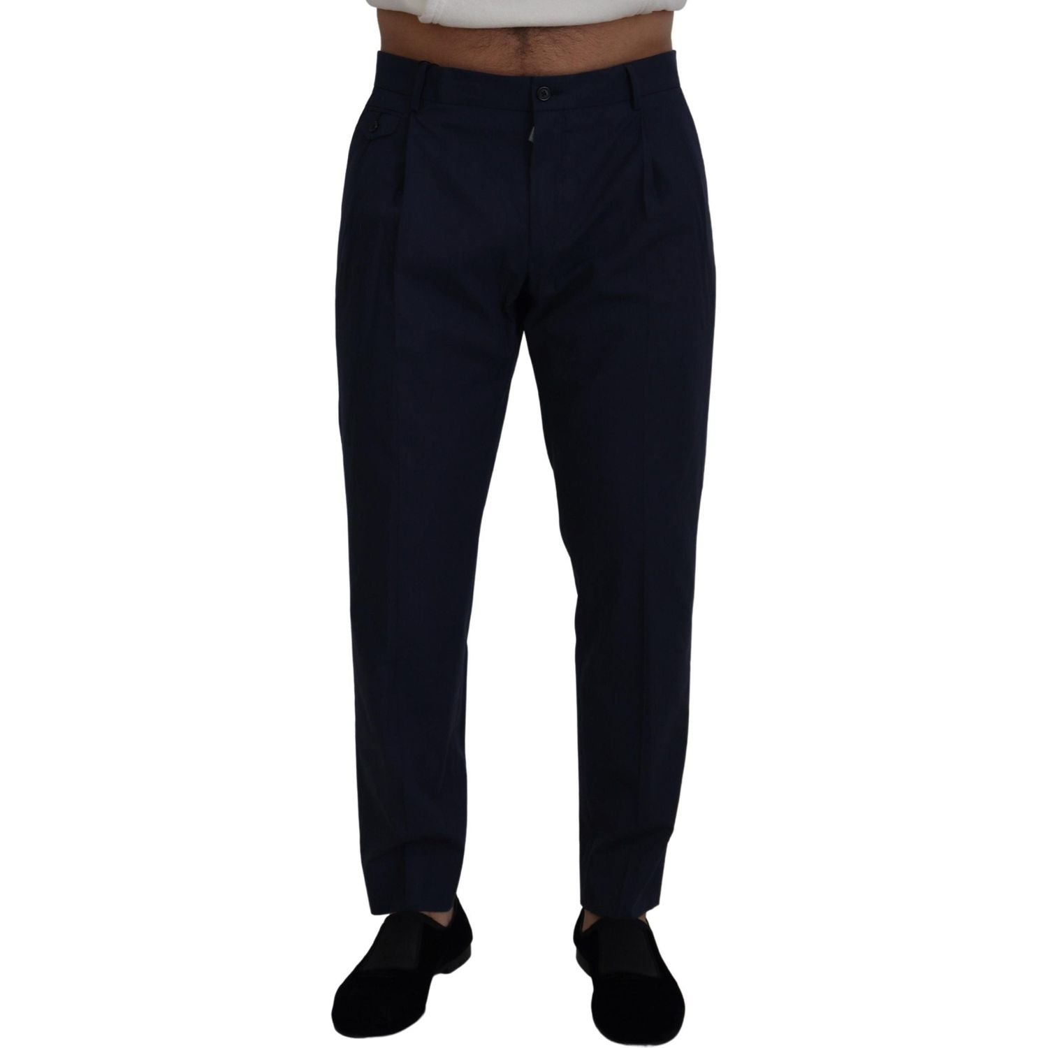 بنطلون شينو أنيق بقصّة Slim Fit من Dolce &amp; Gabbana باللون الأزرق