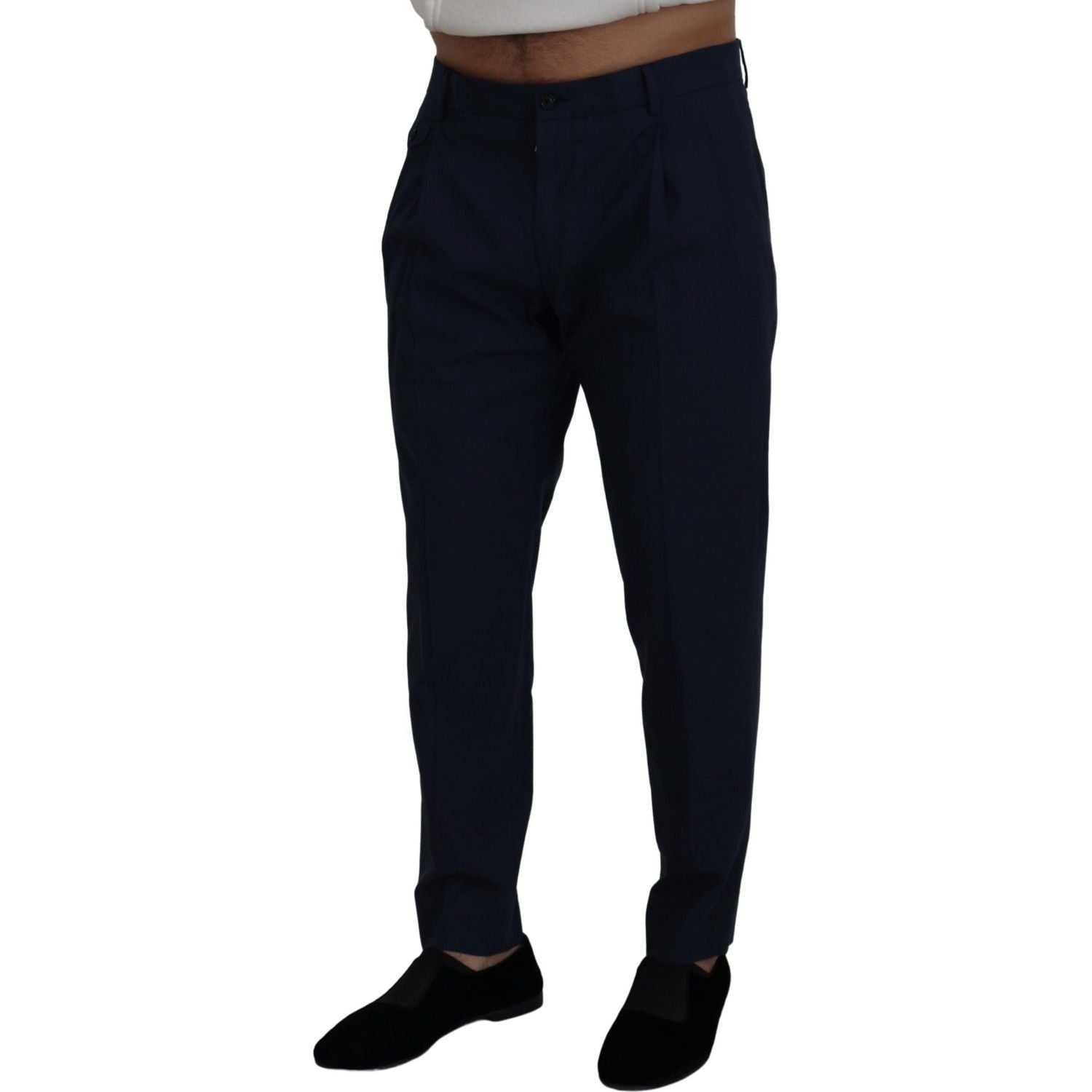 بنطلون شينو أنيق بقصّة Slim Fit من Dolce &amp; Gabbana باللون الأزرق