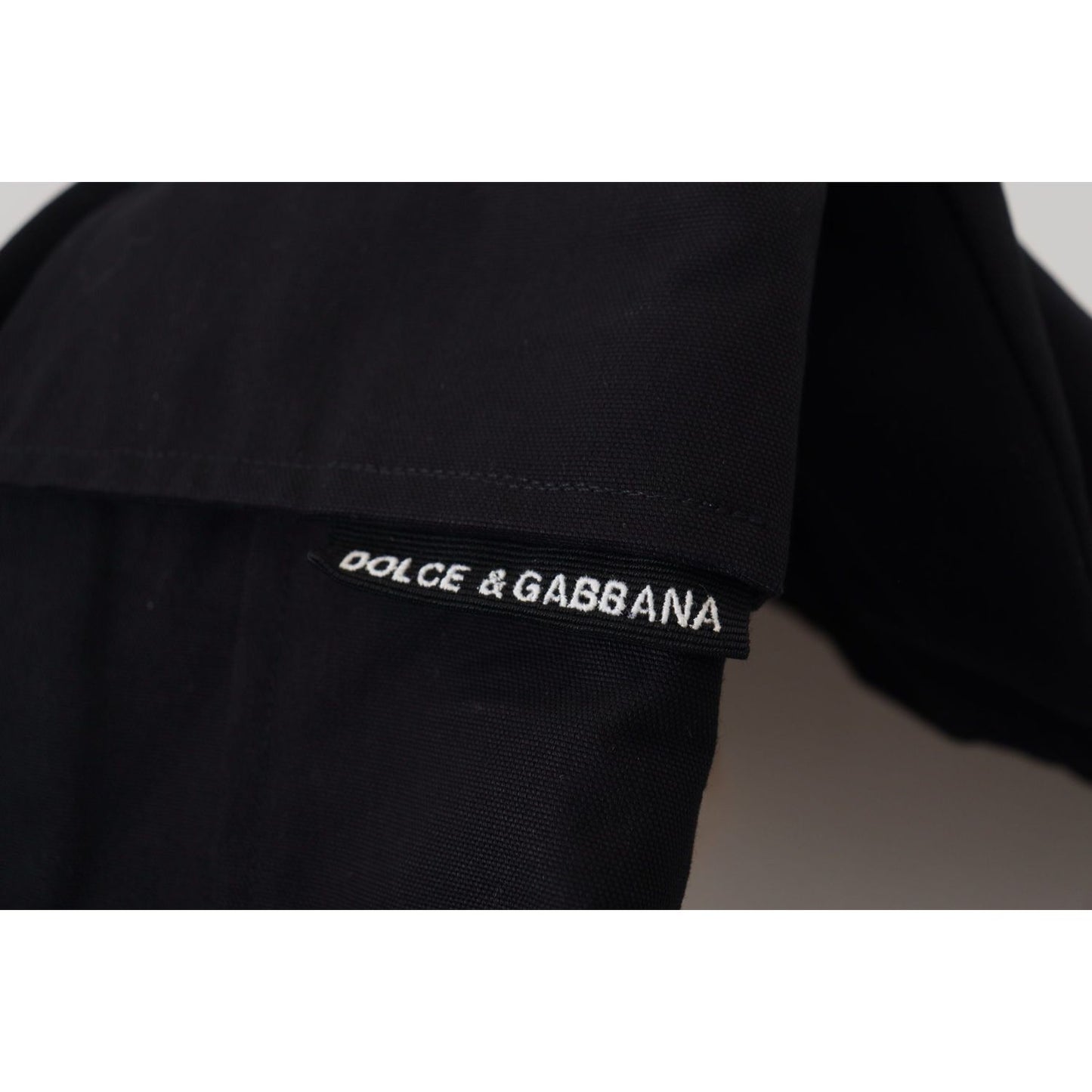 Dolce & Gabbana Black Cotton Bermuda Cargo Shorts Shorts