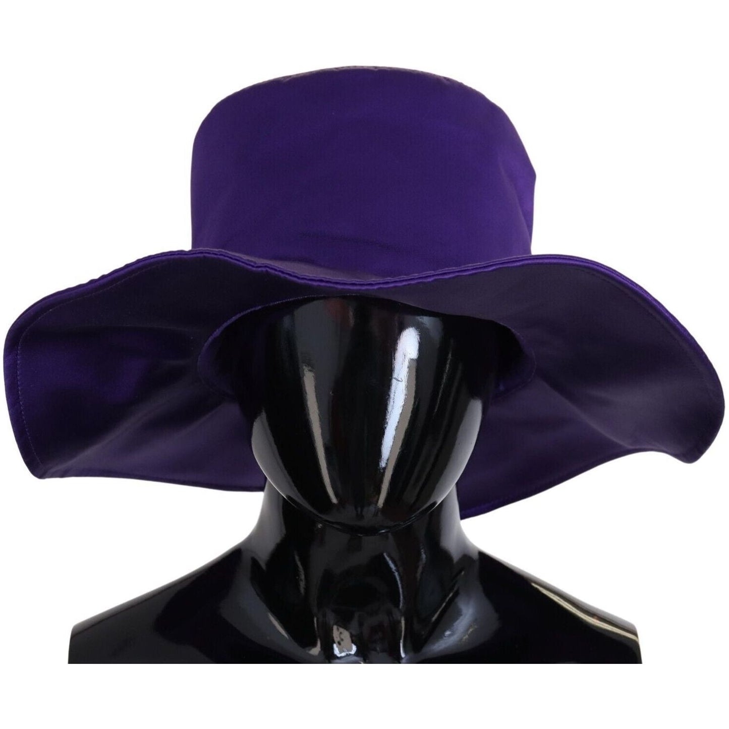 Dolce & Gabbana Purple Silk Stretch Top Hat