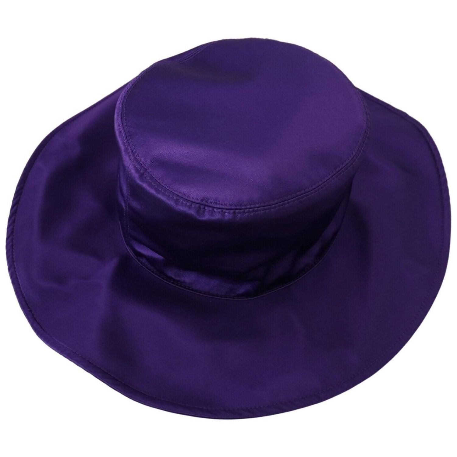 Dolce & Gabbana Purple Silk Stretch Top Hat
