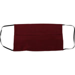 Dolce & Gabbana Maroon Silk Pleated Elastic Ear Strap One Size Face Mask DEC139