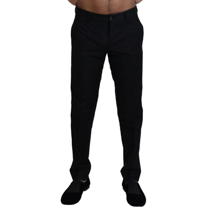 Dolce & Gabbana Black Chino Formal Cotton Pants