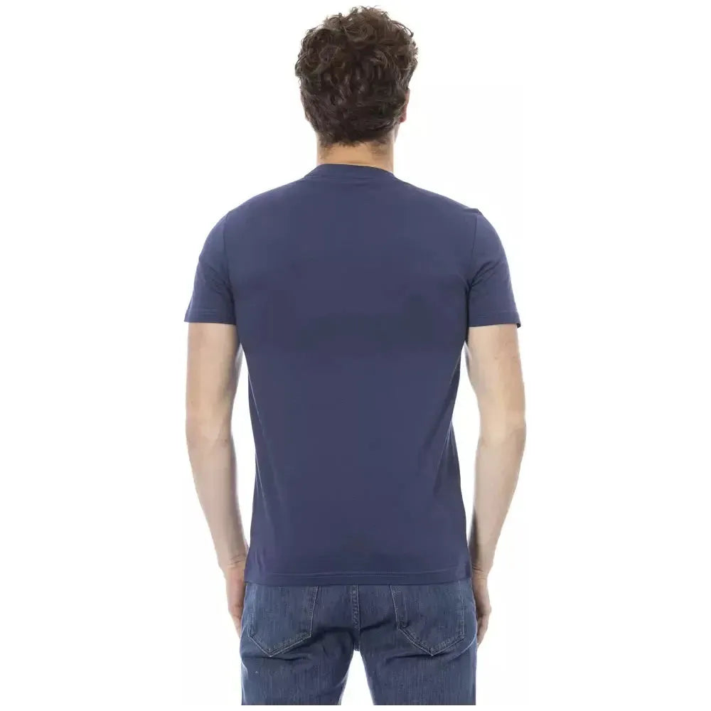 Baldinini Trend Blue Cotton Men T-Shirt