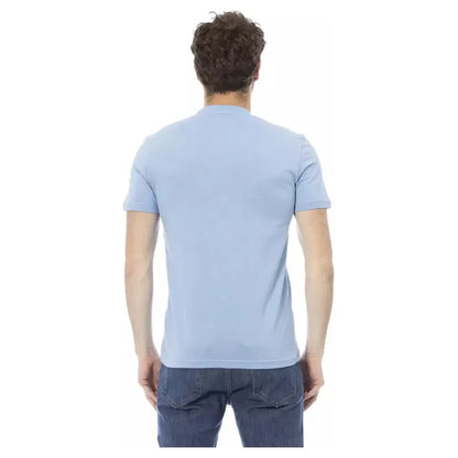Baldinini Trend Light Blue Cotton Men T-Shirt
