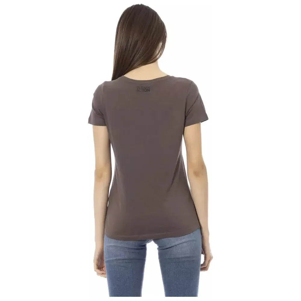 Trussardi Action Brown Cotton T-Shirt