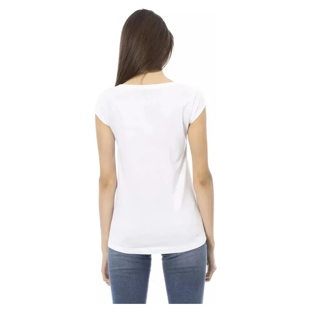 Trussardi Action White Cotton T-Shirt