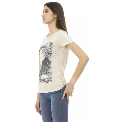 Trussardi Action Beige Cotton Women T-Shirt