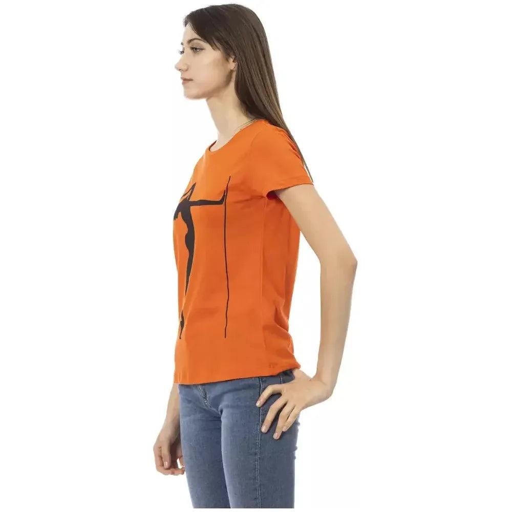 Trussardi Action Orange Cotton T-Shirt