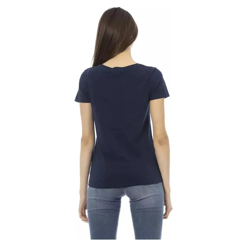 Trussardi Action Blue Cotton T-Shirt