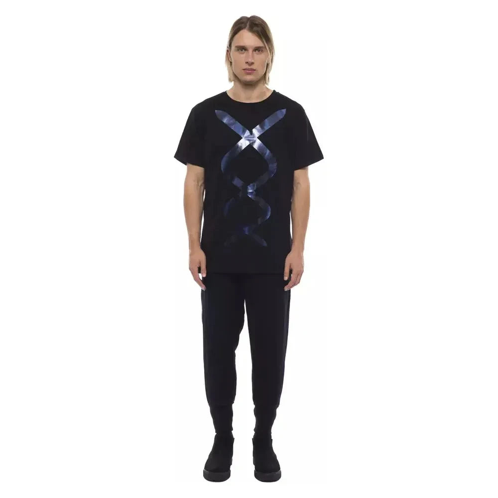 تي شيرت رجالي من القطن باللون الأسود من نيكولو تونيتو