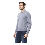 Billionaire Italian Couture Gray Merino Wool Men Sweater Billionaire Italian Couture Dark Gray
