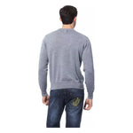 Billionaire Italian Couture Gray Merino Wool Men Sweater Billionaire Italian Couture Light Slate Gray