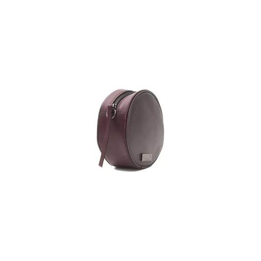 Pompei Donatella Chic Burgundy Small Oval Crossbody Bag PODO-5834-FBB-88