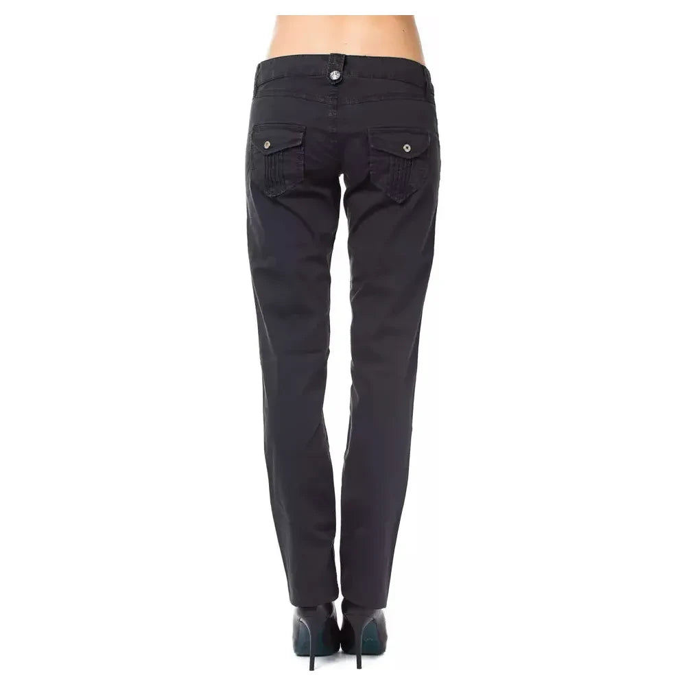 بنطلون نسائي من القطن باللون الأزرق من Ungaro