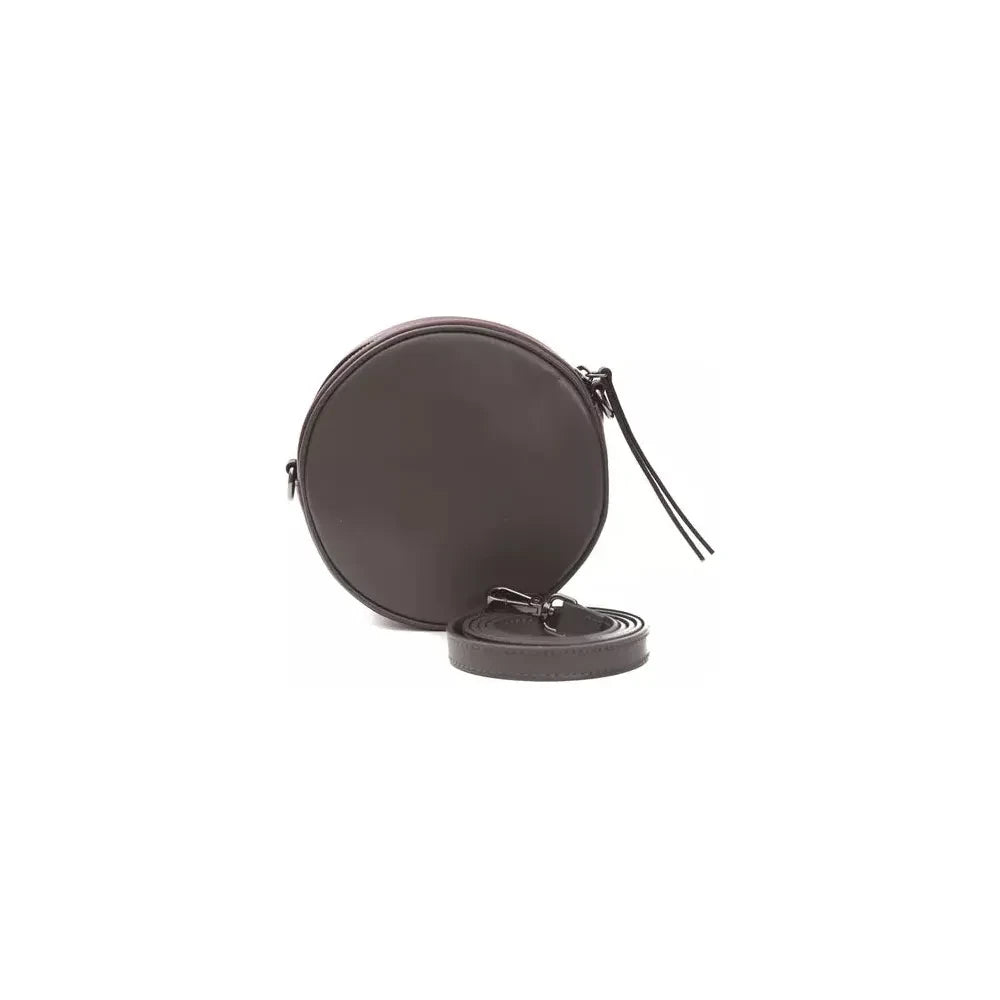 Pompei Donatella Chic Burgundy Small Oval Crossbody Bag PODO-5834-FBB-88
